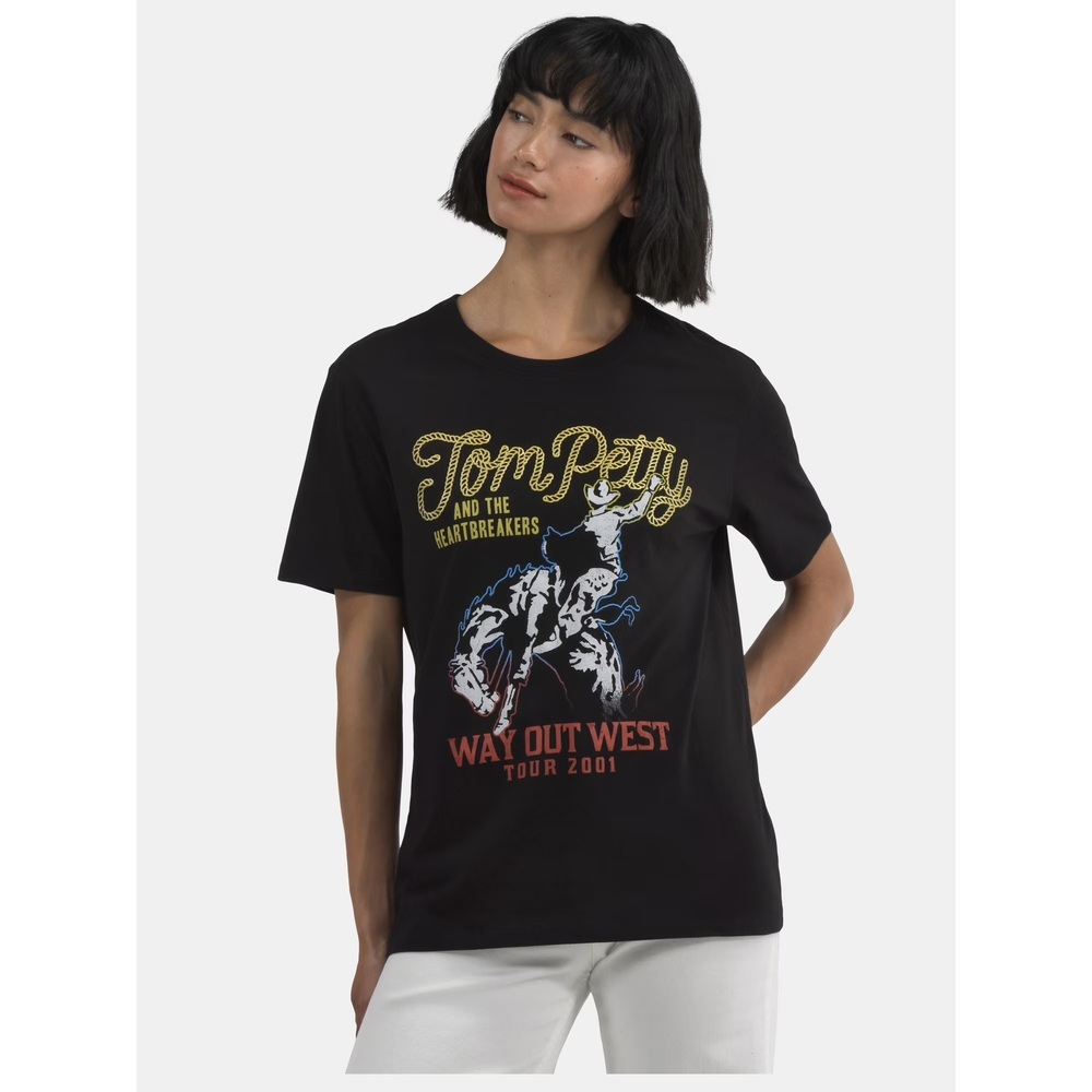 Time And Tru Tom Petty Way Out West Women_s Graphic Tee
